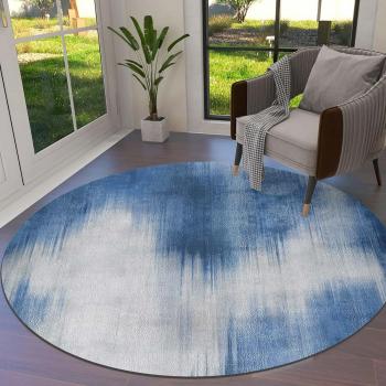 Blue Stripped Round Rug Manufacturers in New Amsterdam